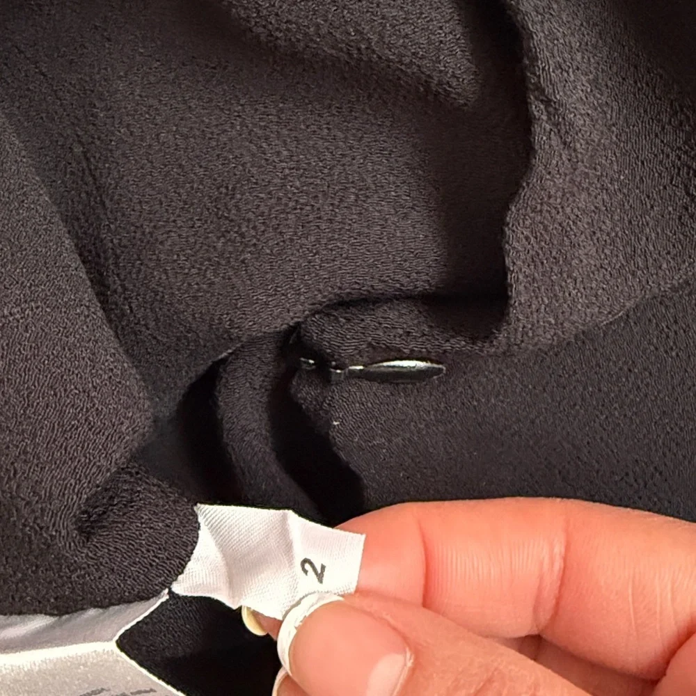 Reformation Black Puff Sleeve Blouse